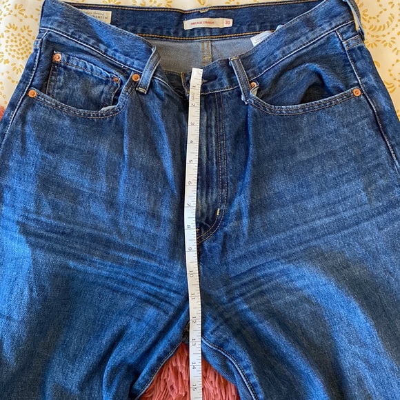 Levi's Ribcage Straight Jeans - 30x32 - Dark Blue Denim - Picture 4 of 4